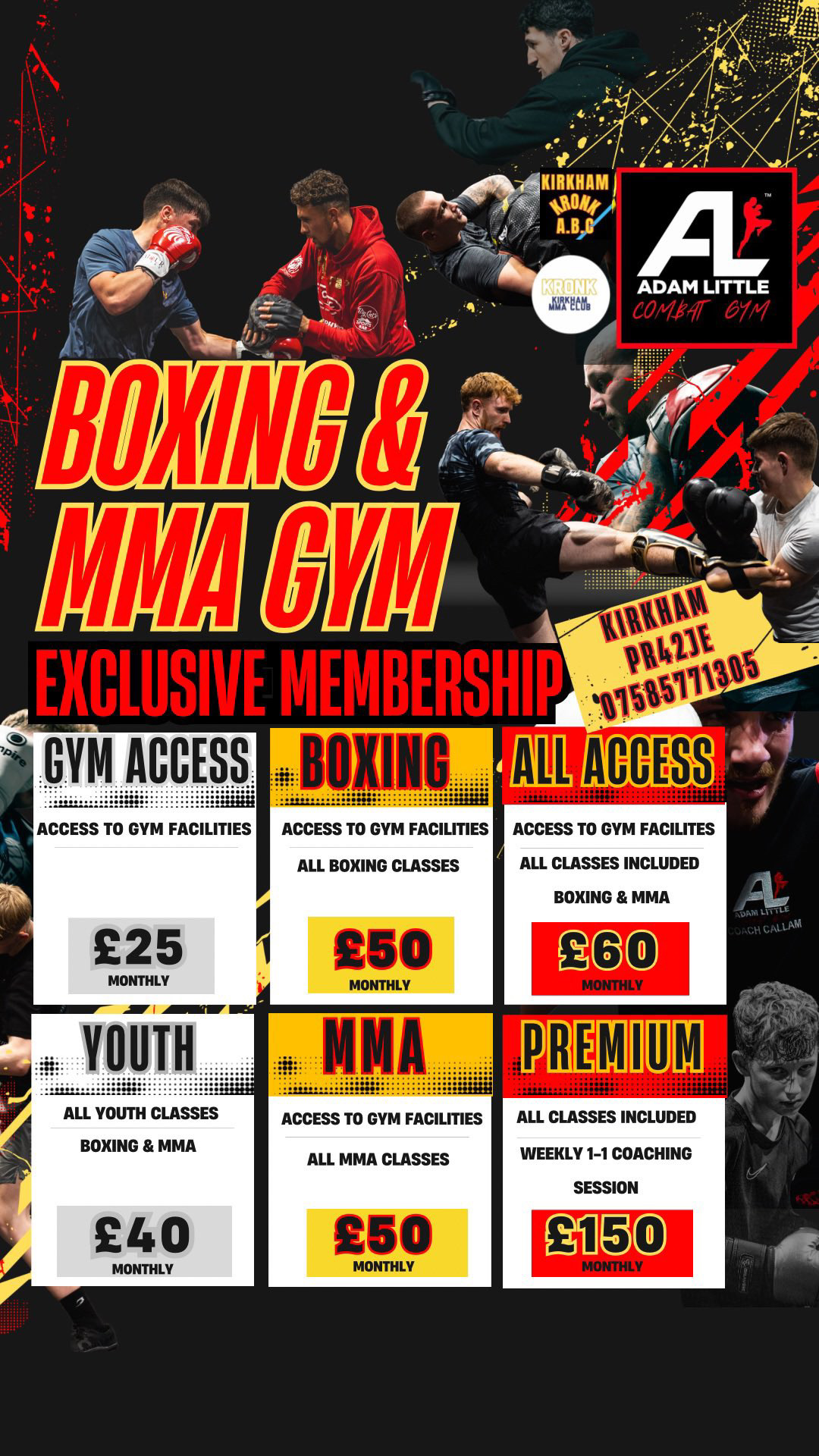 Membership options poster